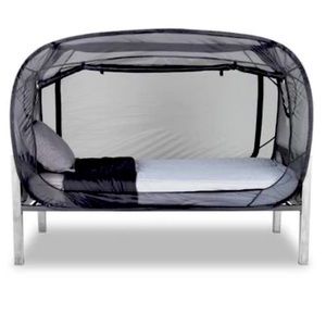Privacy Pop Bug Tent for Travel/Camping, Twin/Full, Black
